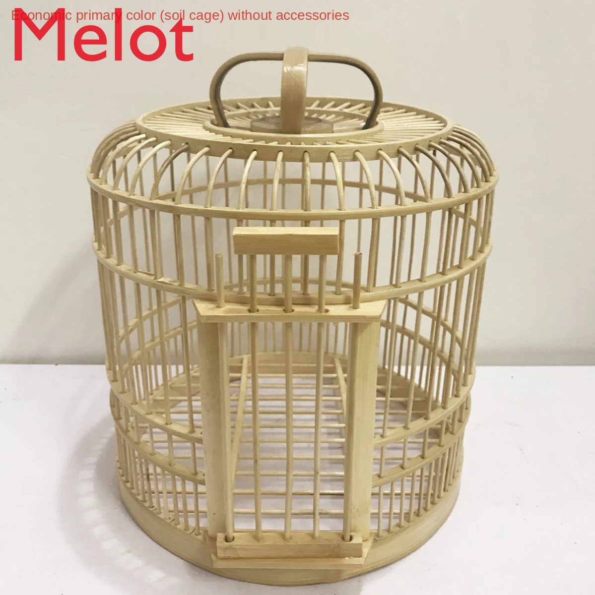 High-End Luxury Thrush Bird Cage Special Bamboo Full Set Accessories Modern Household Soil Cage Bird Cage Handmade Large