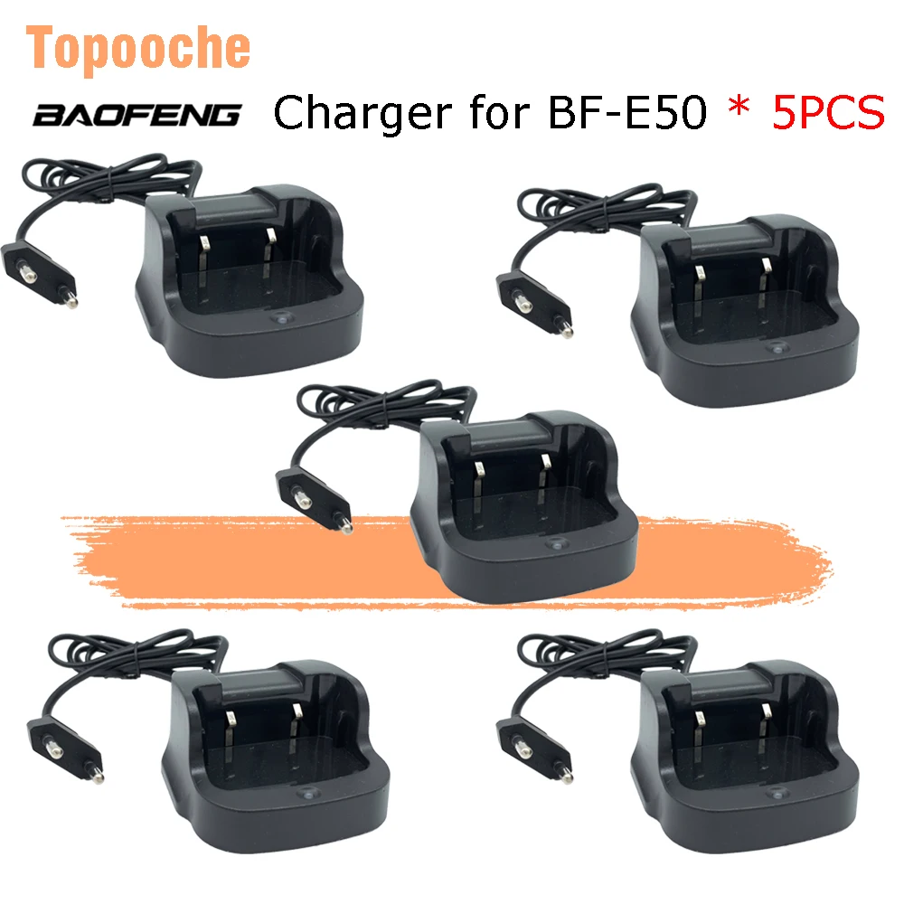 

5pcs Original Baofeng E50 T99Plus Walkie Talkie Desktop Charger Battery Charger for Baofeng E50 T99plus Walkie Talkies Charger