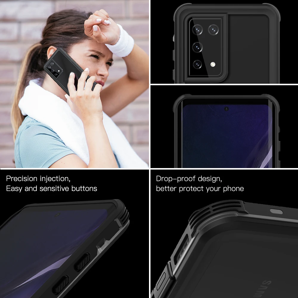 Diving Swim OutdoorSport TPU Armor Cover IP68 Waterproof Case For Samsung Galaxy S21 Ultra Plus S20 S10 Plus Note 20 A52 A51 A32