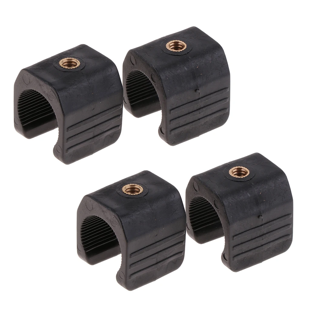 4pcs supporto per supporto per bicicletta supporto per torcia a forma di U lampada per torcia Clip per treppiede-facile da montare