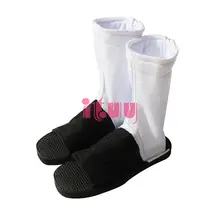 Black Cotton Cosplay Shoes for Men Women #5
