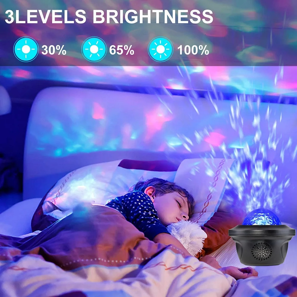 Galaxy Light Nightlight Stars Projector Decoration Starry Sky Projector Lamp Night LED Google Assistant Alexa Night Light