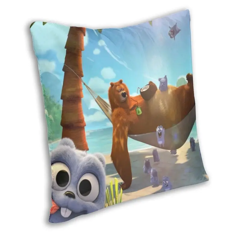 Grizzy And The Lemmings Holiday Cushion Cover 45x45cm Home Decorative Printing Throw Pillow for Sofa Double-sided