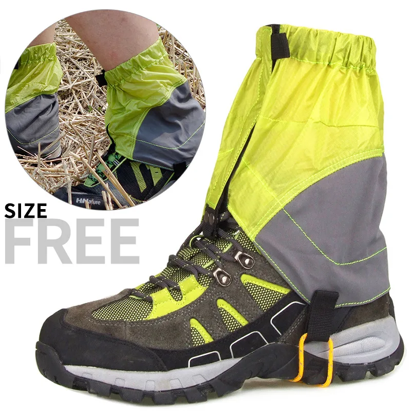 Men Waterproof Hiking Boot Snow Leg Gaiters Snake Shoes Tourist Outdoor Climbing Camping Trekking Legging Shoes Warmer Cover