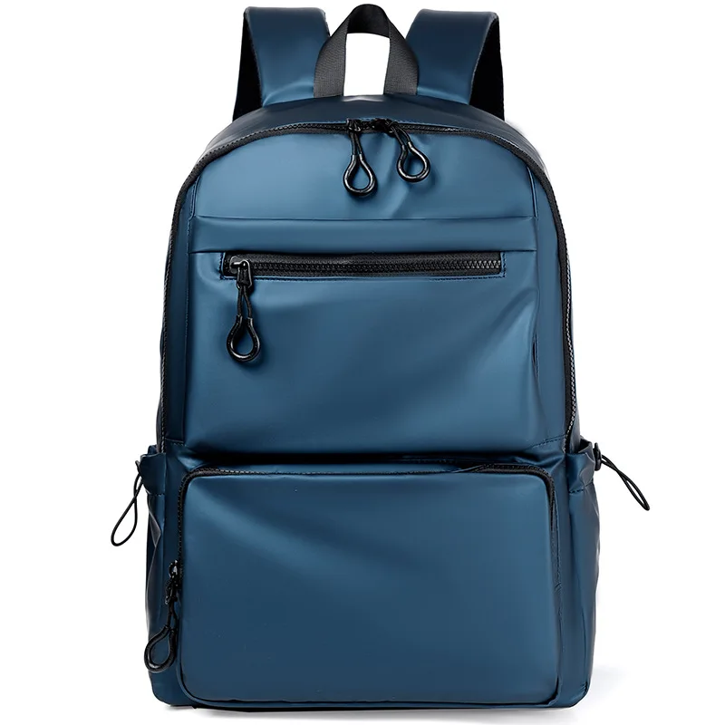 Mochila portátil de pano Oxford impermeável, bolsas simples de grande capacidade, cor sólida, moda empresarial masculina na moda