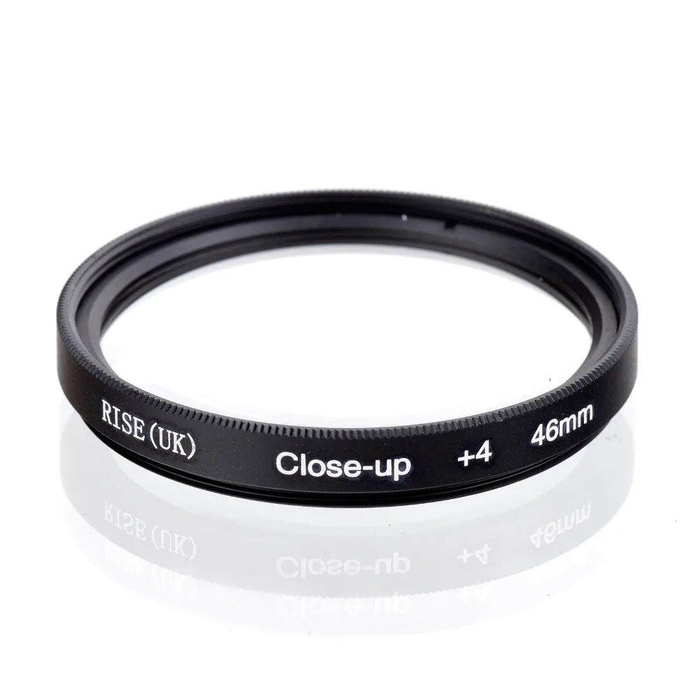 HOT SALE RISE(UK) 46mm Close-Up +4 Macro Lens Filter for Nikon Canon SLR DSLR Camera + filter case + gift