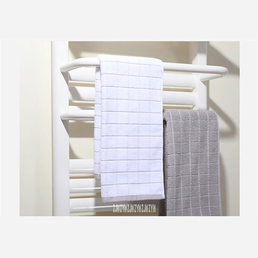 QSBL-01 Towel Warmer Low-Carbon Steel Heated Towel Rail Constant Temperature Electric Heating Drying Towel Rack 110V/220V