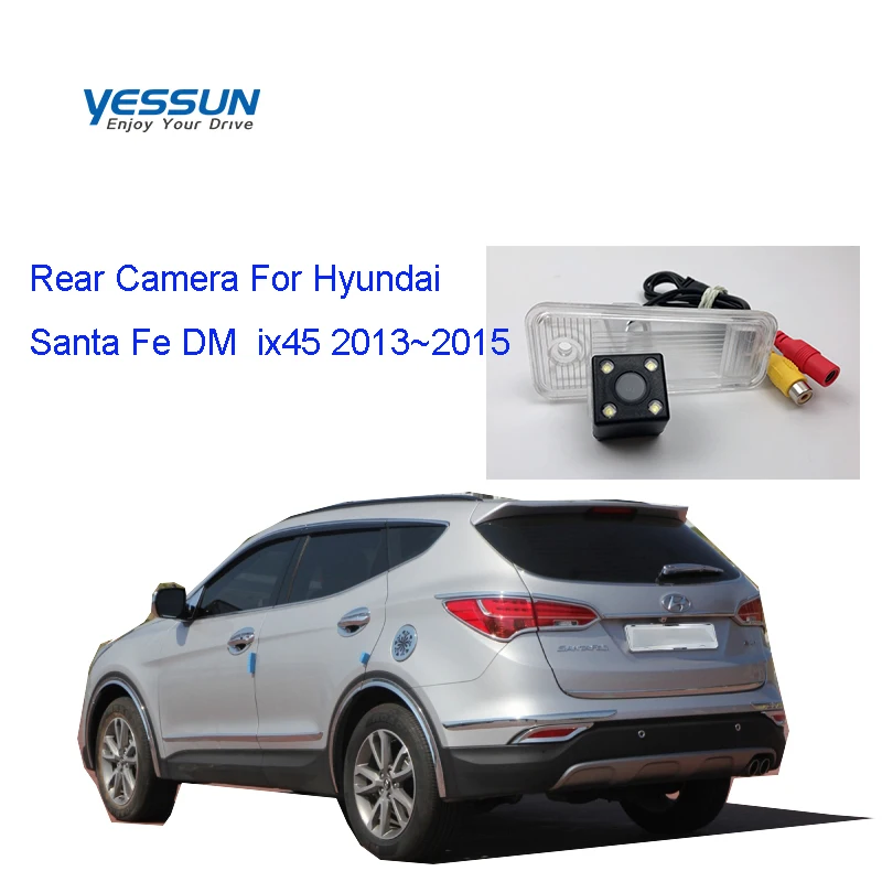 

Car License Plate Rear View Camera For Hyundai Santa Fe DM ix45 2013~2015 4 LED Night Vision 170 Degree HD Backup Camera