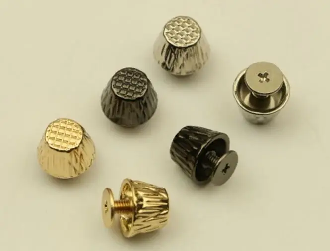 (50 pcs/lot) luggage handbag hardware accessories metal rivet embossed handbag bottom foot nail