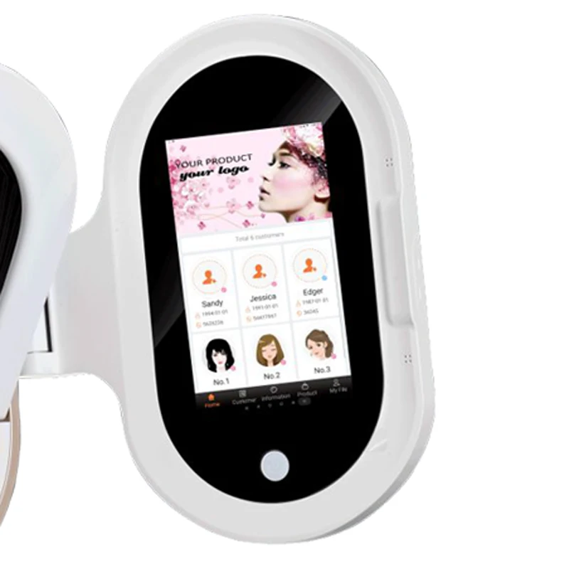 แบบพกพา Magic Mirror Facial Lamp ผิว 3D Skin Detection Analyzer M9 สมาร์ท Professional 5D ดิจิตอลสําหรับ iPad Skin Analyzer