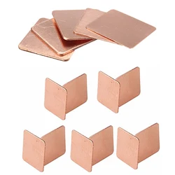 Coussinets thermiques pour ordinateur portable IC Chipset GPU CPU, dissipateur thermique optique, cale en cuivre, 15x15mm, 20x20mm, 0.3mm-2mm, 5 pièces