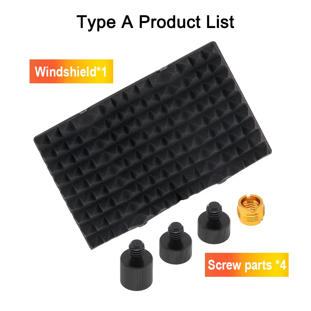 Schermo isolante per microfono in plastica schermo antivento a 3 pannelli con superficie curva pieghevole schiuma assorbente ad alta densità da 3/8 "e 5/8"