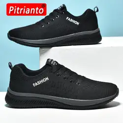 Men Sneakers 2021 New Breathable Lace Up Men Mesh Shoes Fashion Casual No-Slip Men Vulcanize Shoes Tenis Masculino