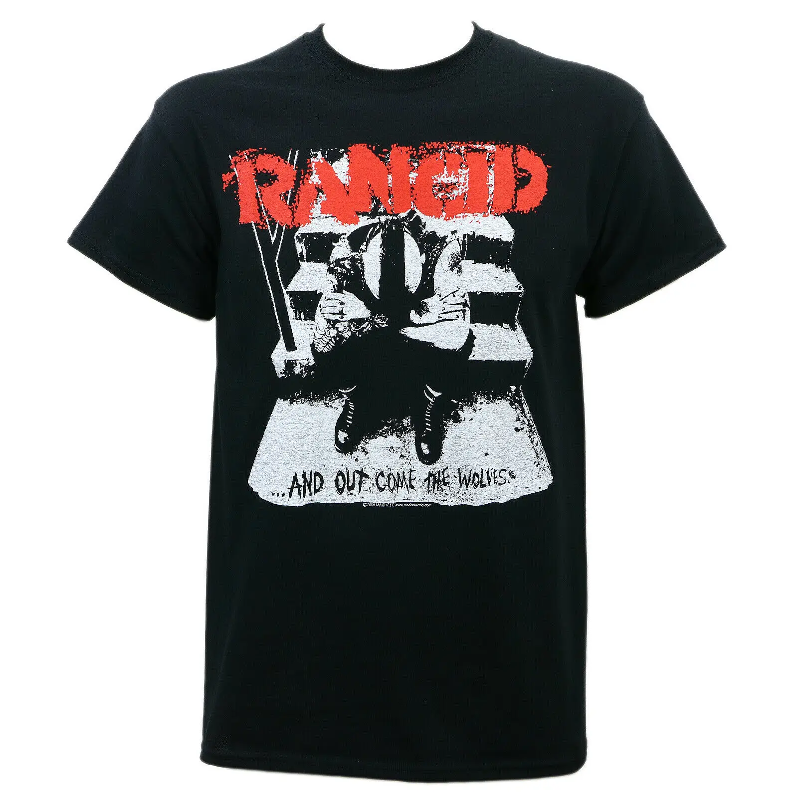 Authentic Rancid Band And Out Come The Wolves T-Shirt S-3Xl New