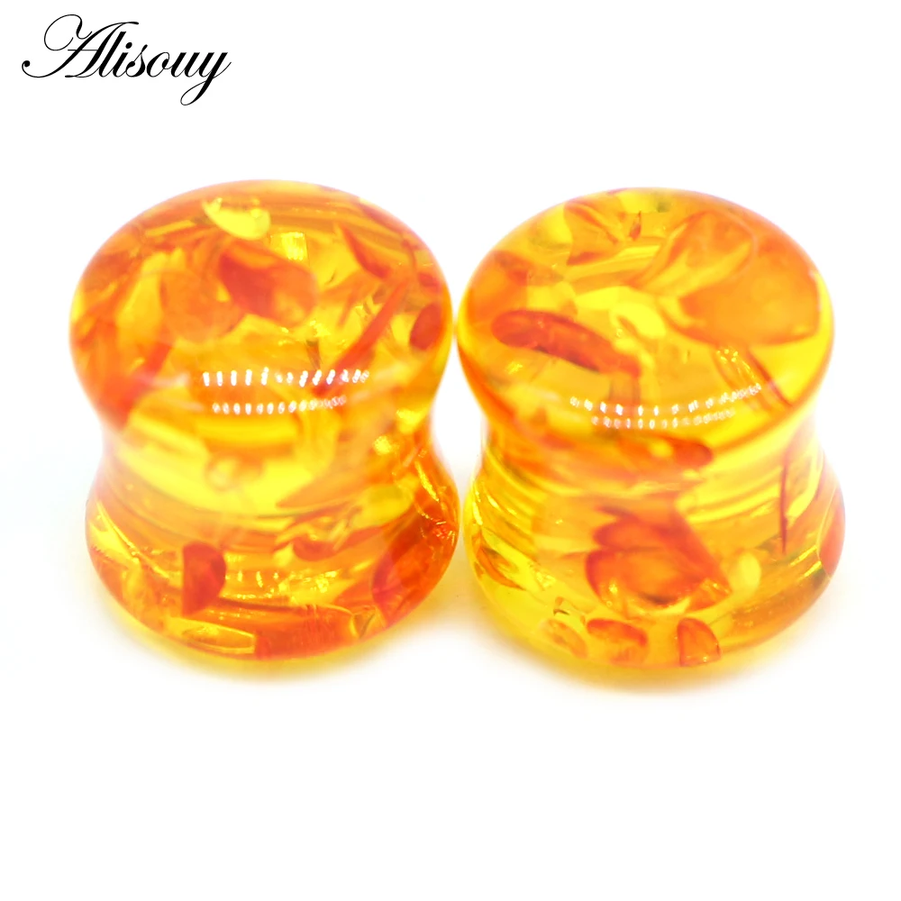Unique Resin Ear Plugs Flesh Tunnels
