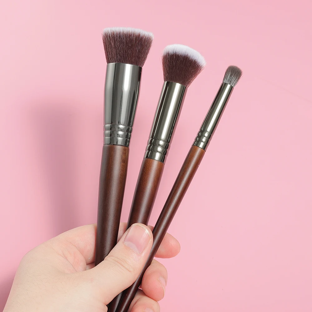 Bethy Beauty 3 PCS Brush Set Foundation For Liquid  Cosmetics Blending Brush Shadow Base Concealer Brush Detail Makeup