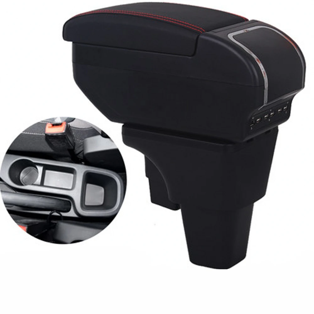 

Arm Rest For Morris Garages MG3 Armrest Box Center console central Store content box with cup holder USB interface