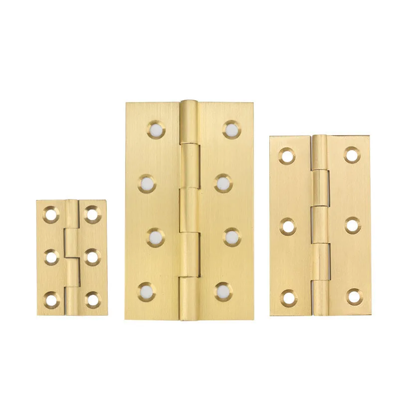 

6pcs/lot Brass Hinge for Furniture Wine Box Case Hinges Window Cabinet Door Hardware