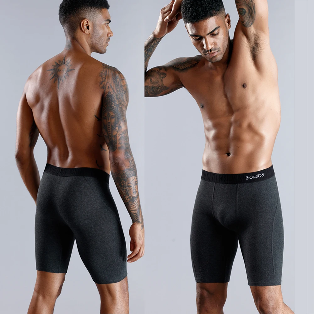 5Pcs Set Men Boxer Long Leg Underwear Men Underpants Male Panties Cotton Sexy BoxerShorts  Boxer shorts Brand Slip