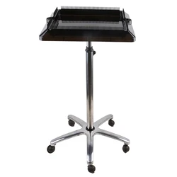 Hair Extension Tools Salon Hair Dyeing Hairdressing Movable Liftable Stainless Steel Trolley Wig Stand