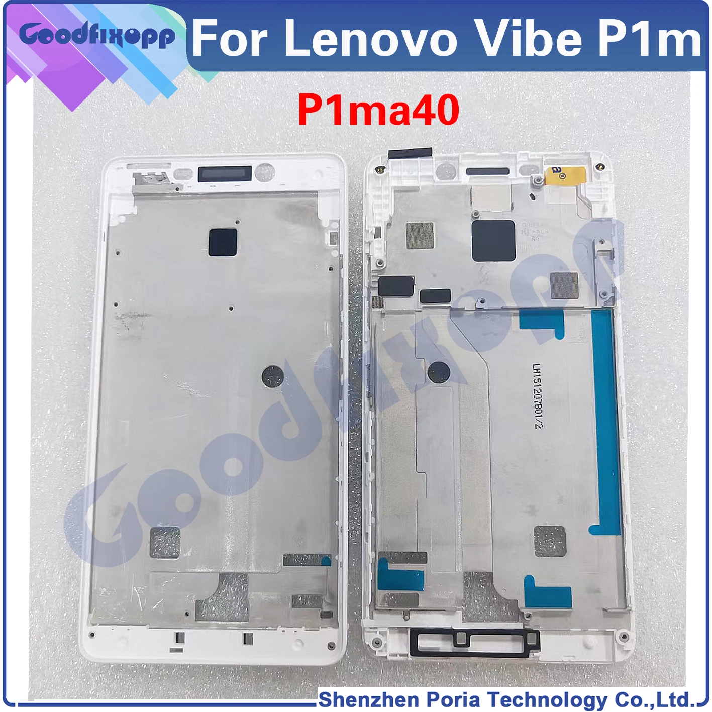 For Lenovo Vibe P1m P1ma40 Front Frame Battery Rear Cover Middle Frame Lid Bracket Bezel Plate Chassis Back Cover