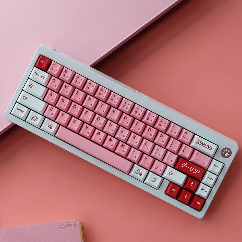 

125 Keys/set Darling Key Cap PBT Dye Sublimation GMK Keycap Cherry Profile Keycaps With 1.75u 2u Shift