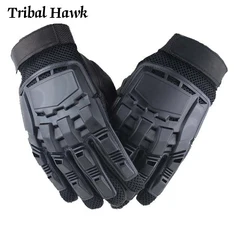 Tactical Gloves Men Airsoft Gloves Hunt Paintball Outdoor Combat Shooting Working Black Full Finger Gloves