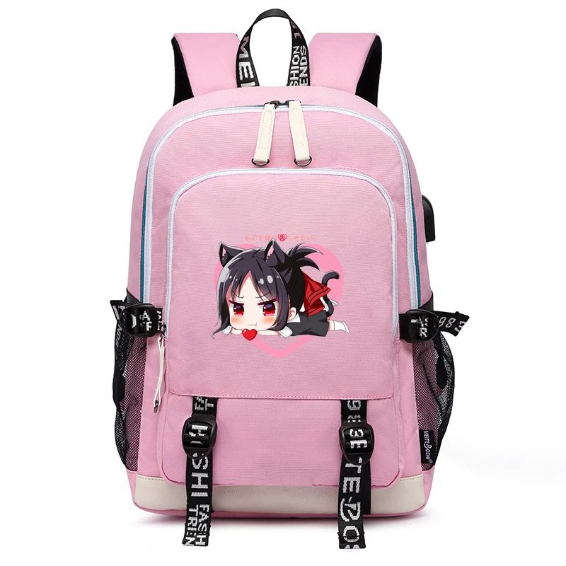 

Kaguya-sama Love Is War Kawaii Women Backpack Oxford School Bags Anime Bookbag Travel Bagpack Fujiwara Chika Laptop Backpack