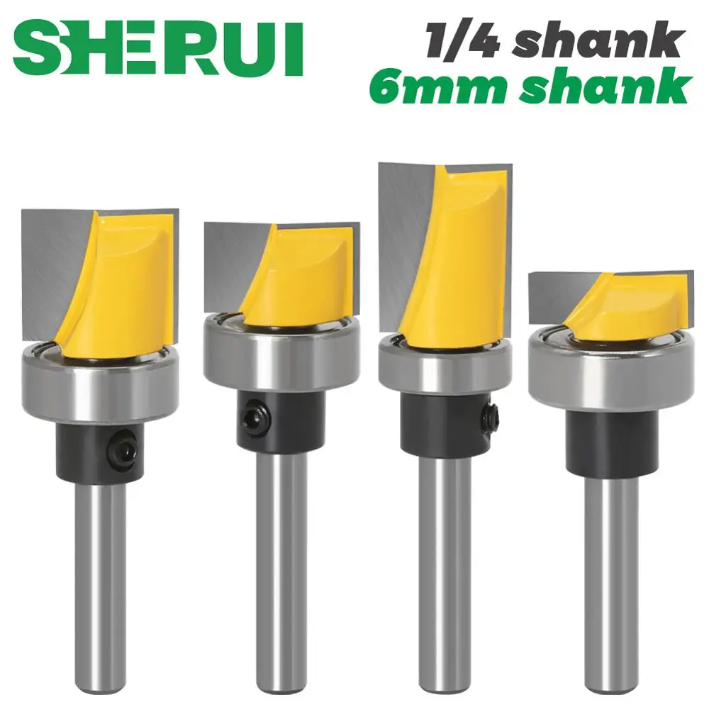 4pcs Trim Router Bit Set - 1/4\