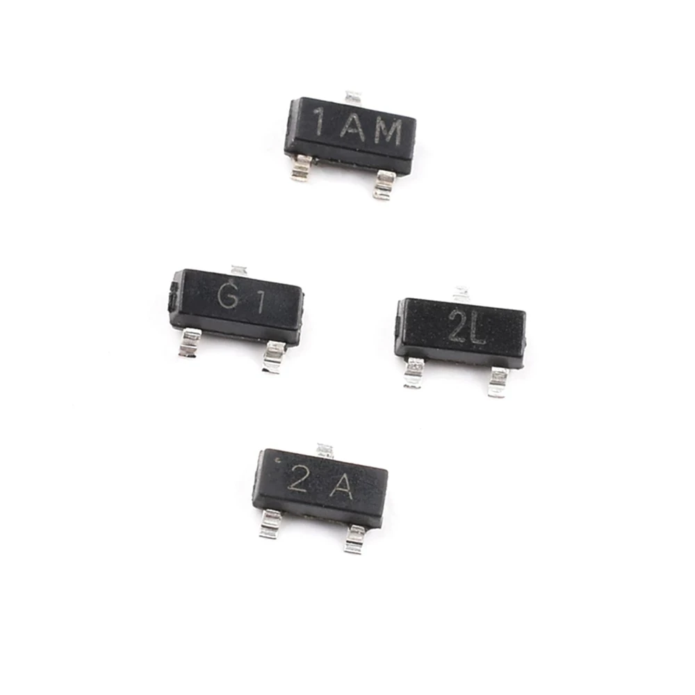 100PCS/LOT MMBT3904 MMBT3906 MMBT5401 MMBT5551 1AM 2L G1 2A SMD Transistor New Original KIT SOT23