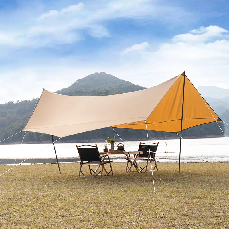 Big Maple Camping Tent Awnings Tarp 8-10 Person Sunscreen Sun Shelter Outdoor Rainproof Family Party Travel Picnic Sunshade Tent