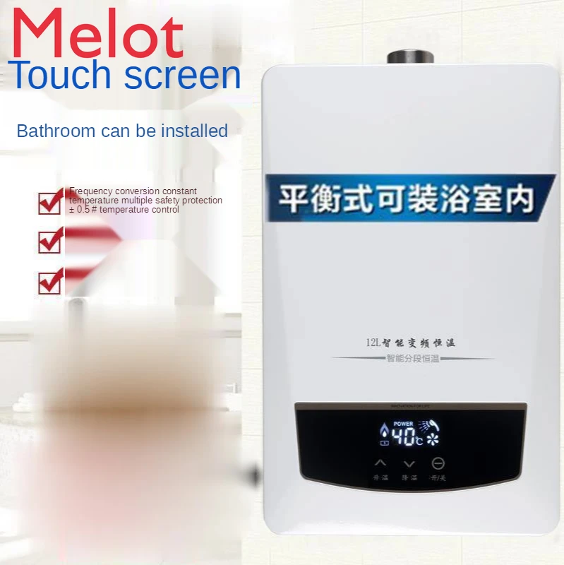 High-End Luxury Gas Water Heater Natural Gas Household Electric Constant Temperature Strong Exhaust Balanced Liquefied Gas Bath