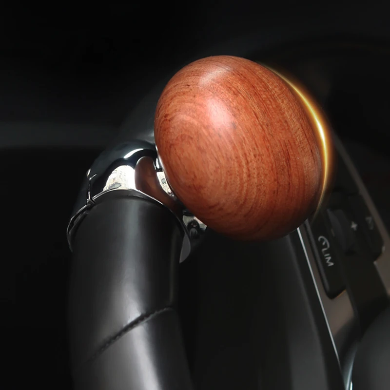 Shuaibet Mahogany steering wheel fine-tuning knob 360 degree rotation metal bearing power handle spherical steering booster