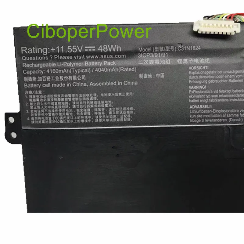 Laptop Battery C31N1824 11.55V 48Wh For  Flip C434TA C434 C434TA-1A C31N1824 l Notebook