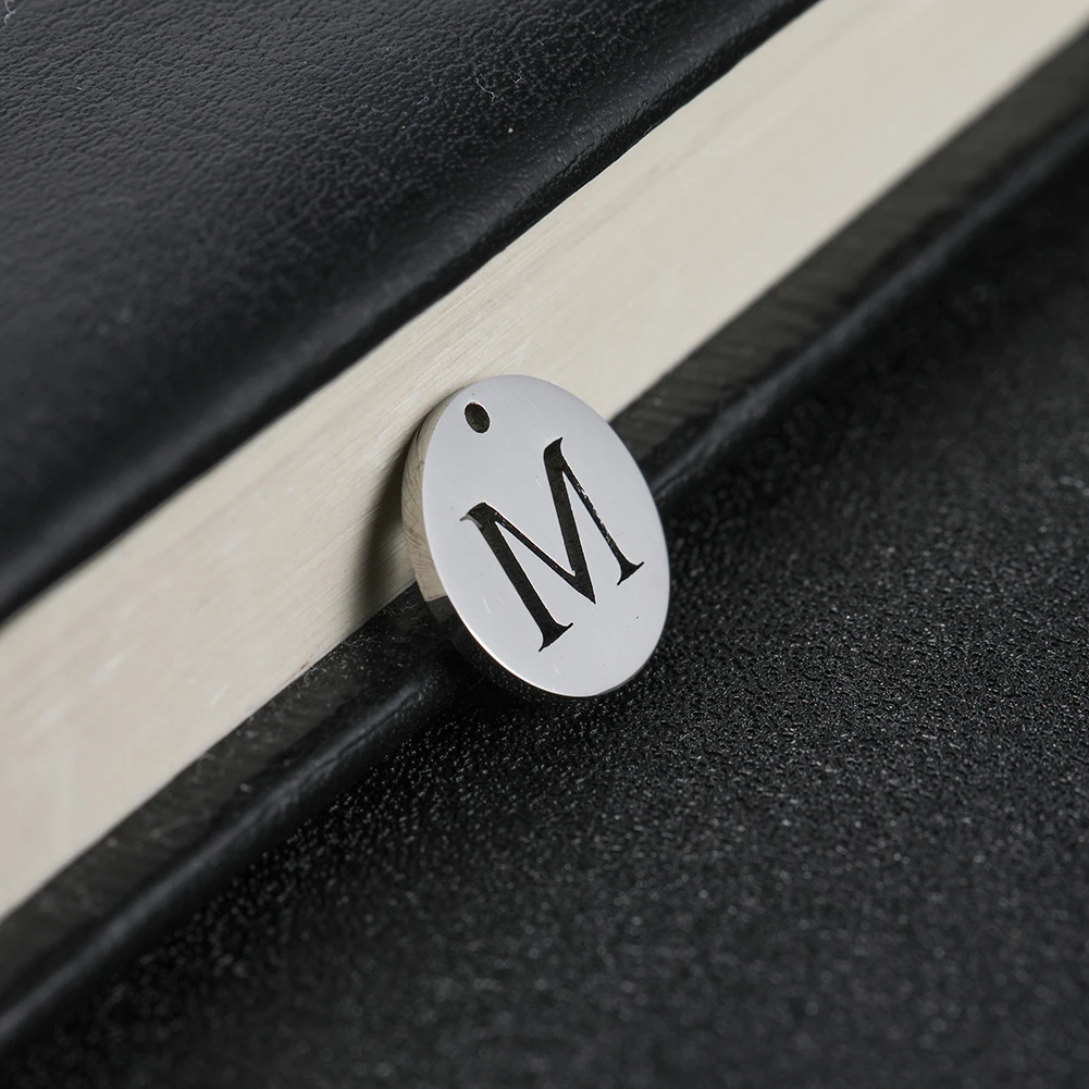 10 Stück/Set 26 Goldfarbene Großbuchstaben DIY Anhänger Edelstahl Alphabet Charm für Halskette Armband Ohrring Schmuckherstellung – Detail 9