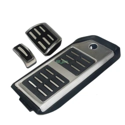 For Audi Q7 SQ7 Q8 2016 -2019 Fuel Brake Foot Rest AT pedals Plate Accelerator brake pedal Pads stickers styling Car accessories