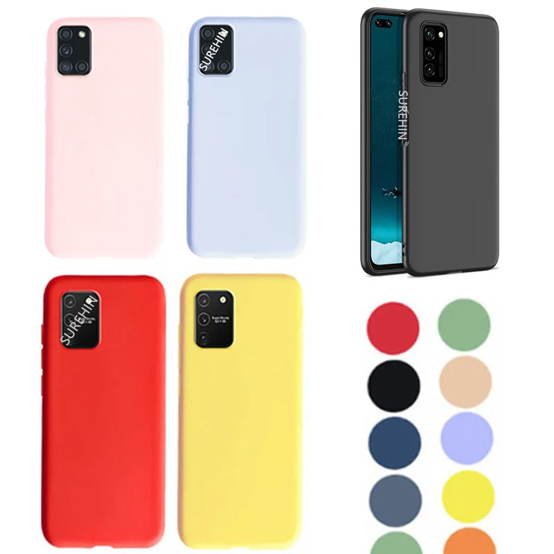 SUREHIN Silicone Cover For VIVO Y20S Case Matte Shockproof Silkprint Man Women Boy Girl Kids TPU Soft Case For VIVO Y20S Cover