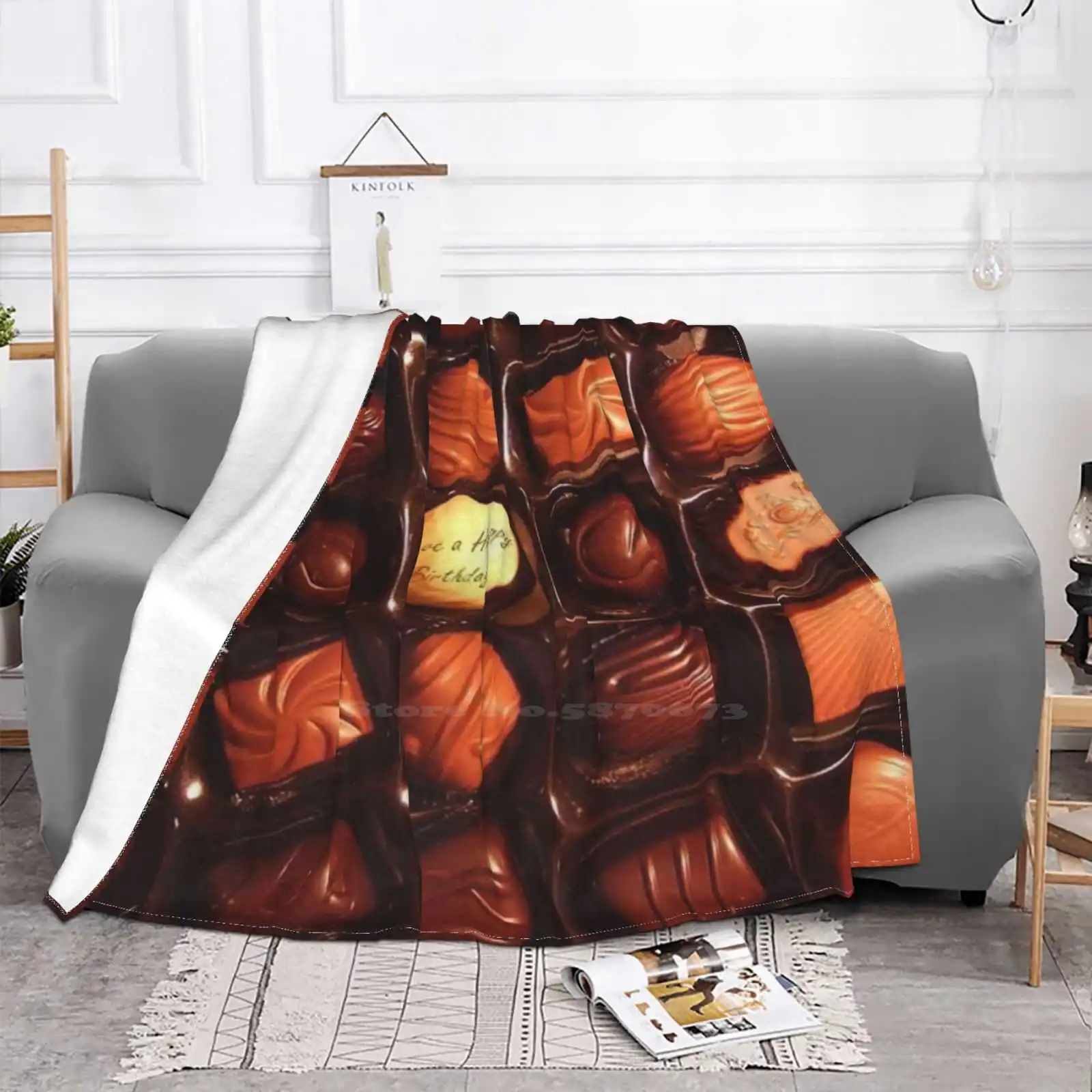 Happy Birthday Chocolate Box Creative Design Comfortable Flannel Blanket Birthday Box Of Chocolates Chocolate Chocolates Humour