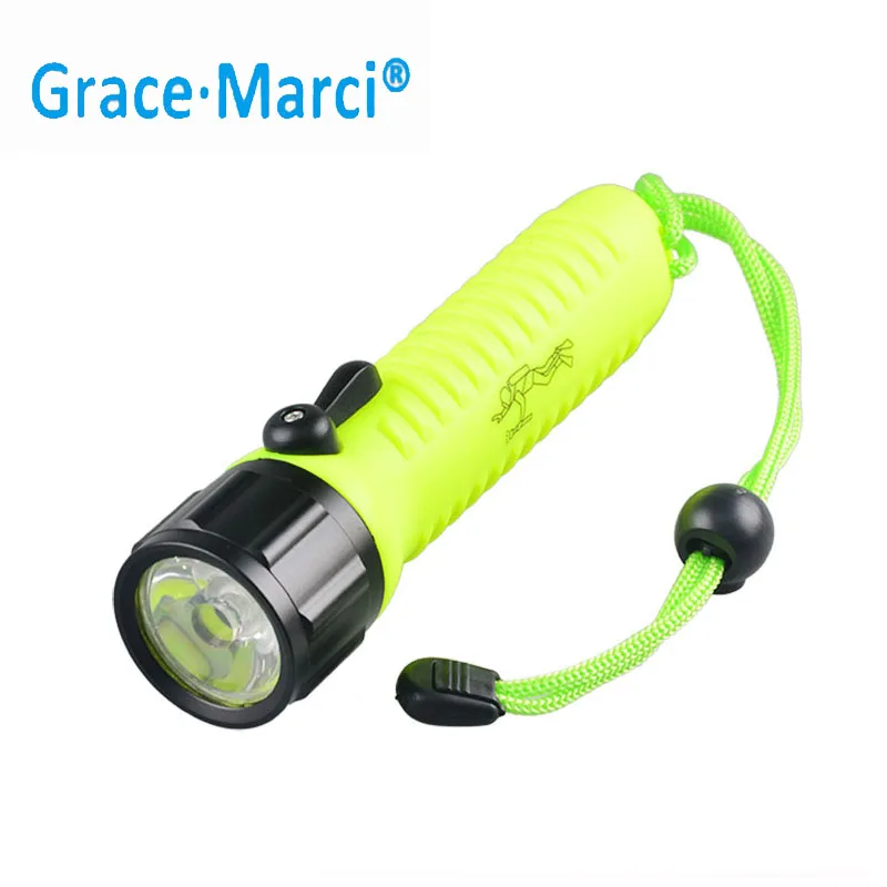 GM 300LM Powerful Waterproof Diving Flashlight Torch 3W Q5 Led Diving Flashlight Underwater Flashlight Torch