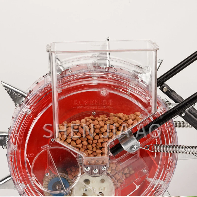 1PC Semeatrice Manuale Macchina Spinta A Mano Soia Arachidi Mais Seme Macchina Mano Spinta Rullo Punto Carosello Seme di Precisione Strumento