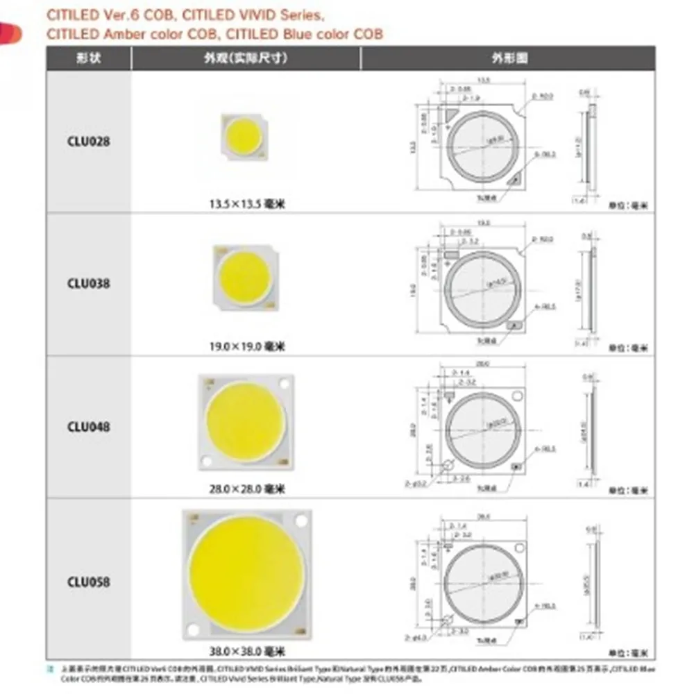 Original Japan Citizen clu048 1212 3000K 3500K 5000K80CRI cob Full Spectrum grow light For Indoor Plant Growth LED Lighting