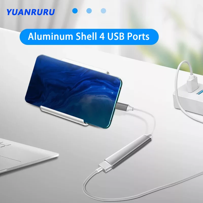 4 порта USB 2,0 концентратор 3,0 Тип C мультиразветвитель адаптер для Lenovo Xiaomi Macbook Pro 13 15 Air Pro ПК компьютер USB удлинитель