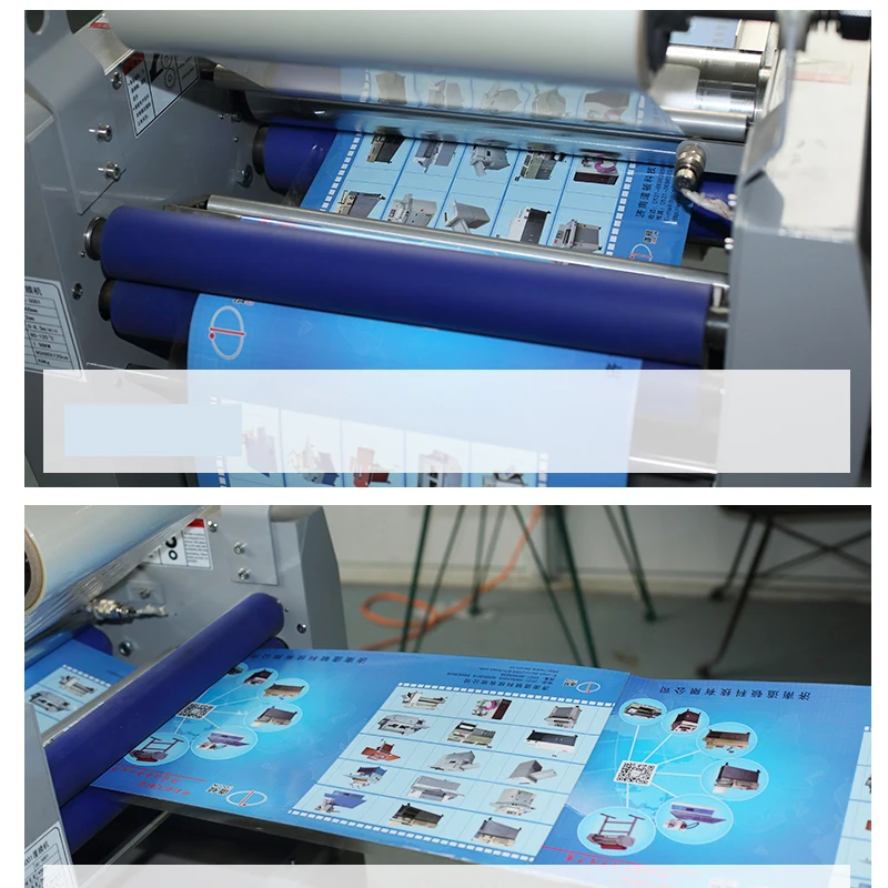 DC-5001 Laminator Hot and Cold paper Laminating Machine Single Double Anti-Curling Steel Roller Structure Electric Heating