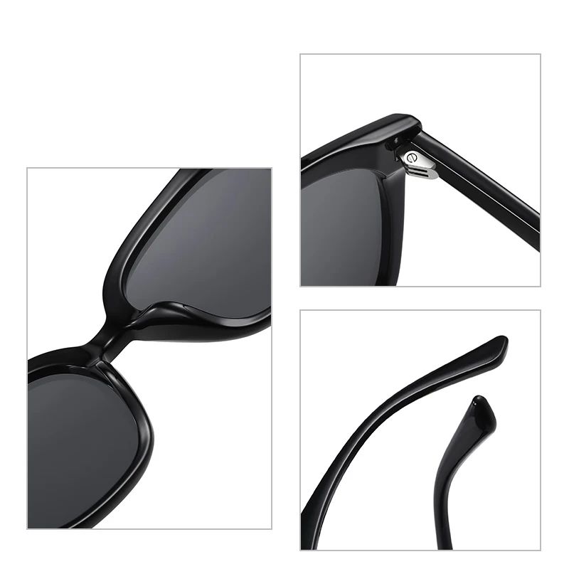 Logorela 6305 Classic Vintage Sunglasses Women Oversized Sunglasses Women Retro Black Luxury Sun Glasses Goggle Oculos UV400