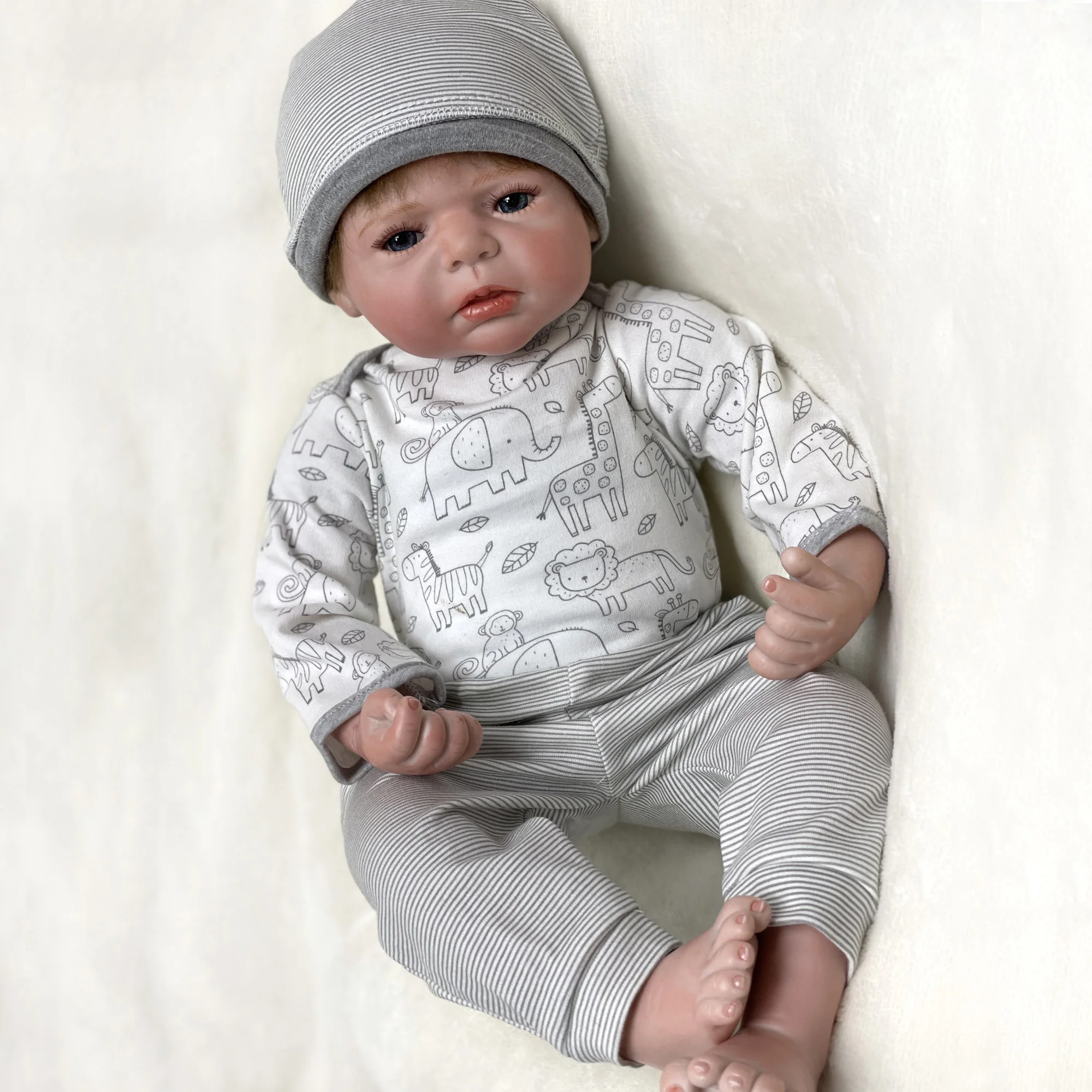 

20" Reborn Baby Doll Cheap Newborn Boneca Renascida Lifelike Real Soft Touch Cuddly Gifts Preemie Toddler From OtardDolls