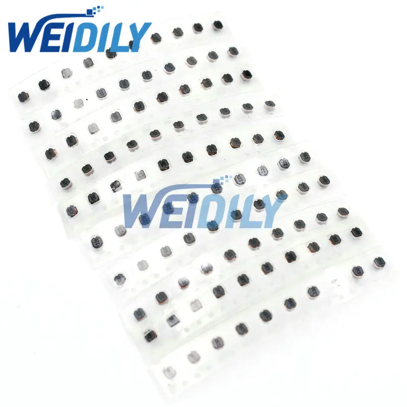 100PCS 10Values CD32 SMD Power Inductor Assortment Kit 2.2UH-220UH Chip Inductors High Quality CD32 Wire Wound Chip