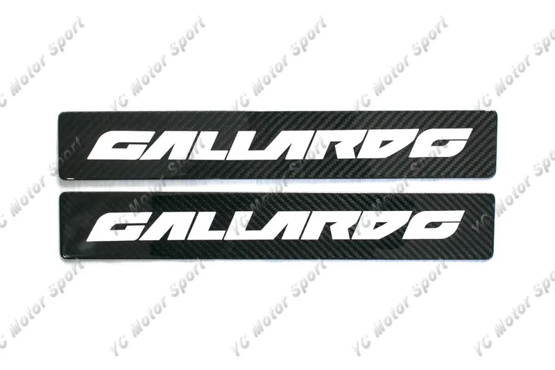 

Dry Carbon Fiber Door Sill Fit For 2003-2014 Gallardo LP550 LP560 LP570 Door Sill Plate Replacement with White Letters