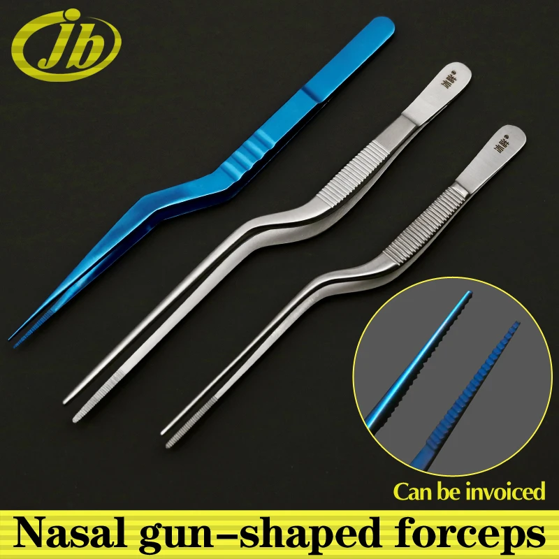 Nasal gun-shaped forceps titanium alloy 14/15/16cm surgical operating instrument medical tools