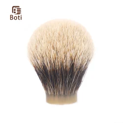 Boti Brush-SHD HOOK Finest Two Band Shaving Brush Knots Gel Tip Bulb Type Men's Beard Shaping Tool Round Chassis