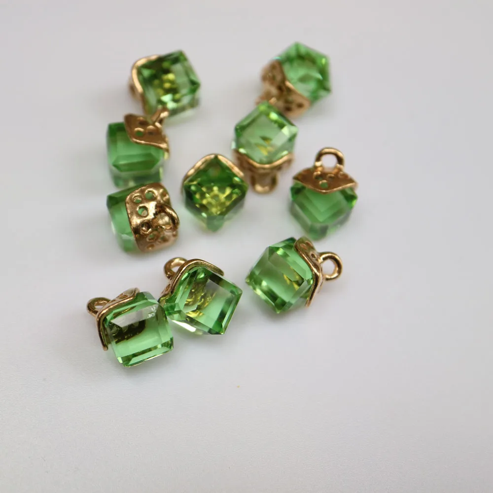 10 Stück Feine Strass-Kristallknöpfe in 12 Farben, Strassknöpfe für Kleidung, Dekorative Schmuck-Accessoires, Anhänger – Detail 11